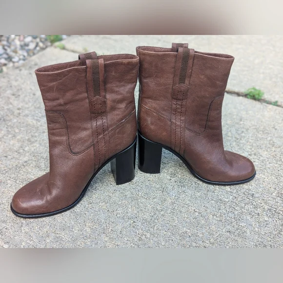 Brown Leather Ankle Boots kate spade new york Women's Baise Boot 8 - Picture 10 of 10